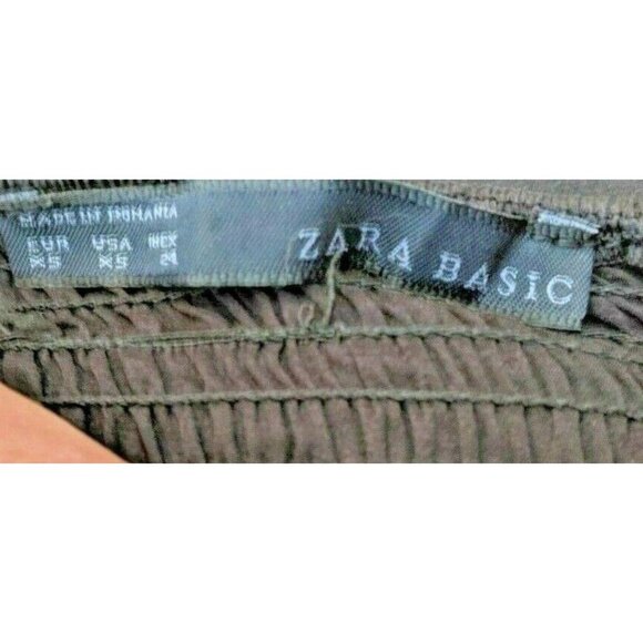 Zara  X-Small Black Party Mini Dress 23b - Picture 6 of 8